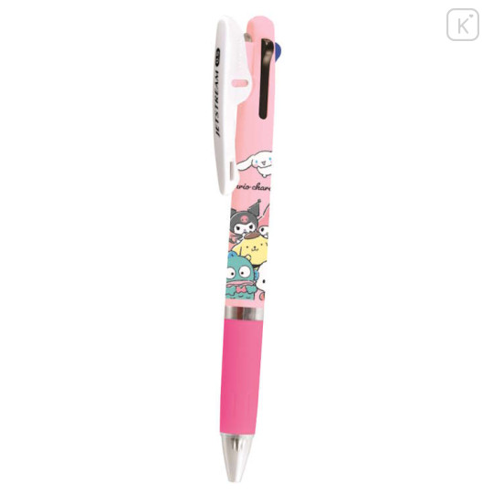 Japan Sanrio Jetstream 3 Color Multi Ballpoint Pen - Characters : Gathering - 1