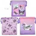 Japan Sanrio Drawstring Bag Set - Kuromi / I'm The Cutest - 3