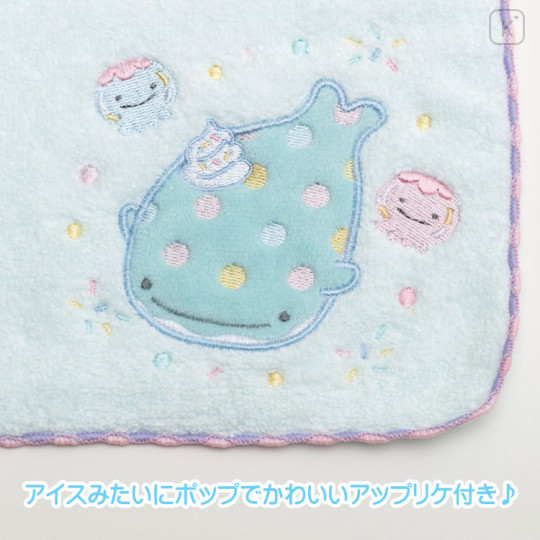 Japan San-X Mini Towel - Jinbesan / Ice Jellyfish - 2