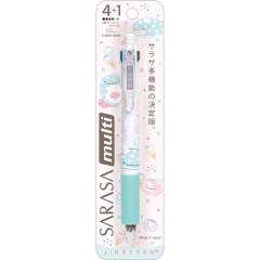 Japan San-X Sarasa Multi 4+1 Pen & Mechanical Pencil - Jinbesan / Ice Jellyfish