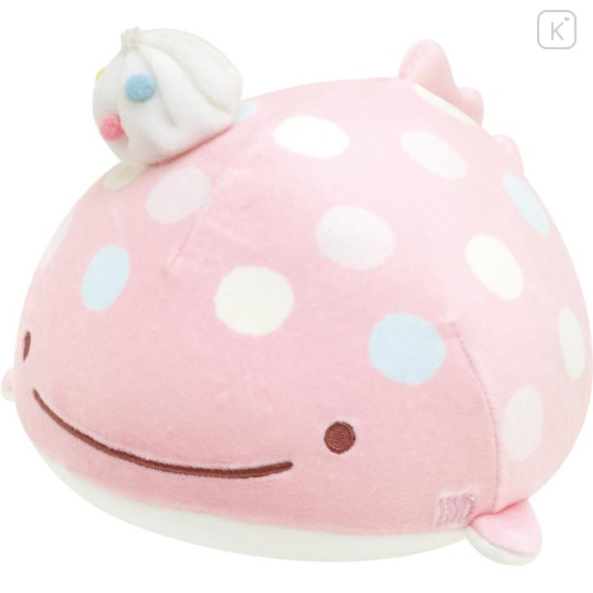 Japan San-X Super Mochimochi Stuffed Toy (S) - Jinbesan Pink / Ice Jellyfish - 1