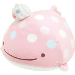 Japan San-X Super Mochimochi Stuffed Toy (S) - Jinbesan Pink / Ice Jellyfish