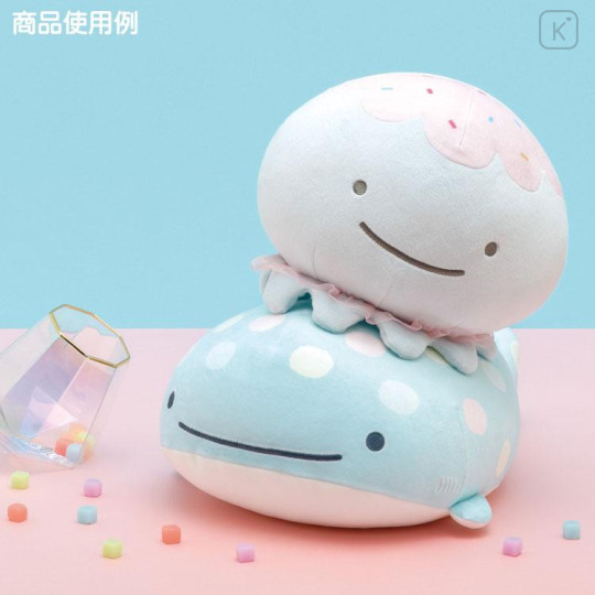 Japan San-X Super Mochimochi Stuffed Toy (M) - Jinbesan / Ice Jellyfish - 5