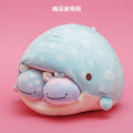 Japan San-X Super Mochimochi Round Plush Toy - Jinbesan / Ice Jellyfish - 6