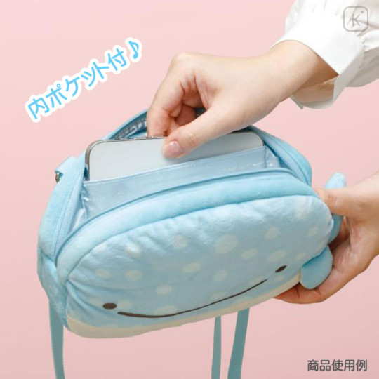 Japan San-X Plush Pochette - Jinbesan / Ice Jellyfish - 2