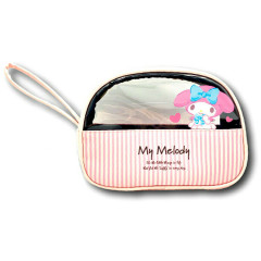 Japan Sanrio Multi Clear Pouch - My Melody / Heart & Striped