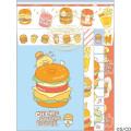 Japan San-X Letter Envelope Set - Chickip Dancers / Yummy Yummy Burger B - 1