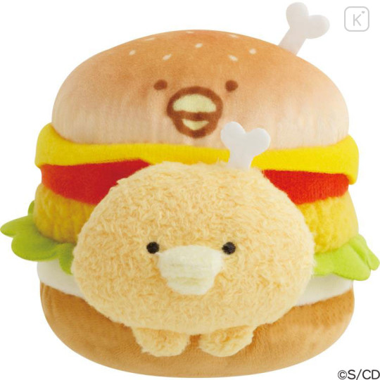 Japan San-X Plush Toy - Chickip Dancers Bones Chicken / Yummy Yummy Burger - 1