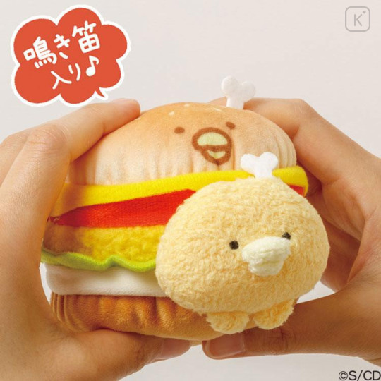 Japan San-X Plush Toy - Chickip Dancers Bones Chicken / Yummy Yummy Burger - 4