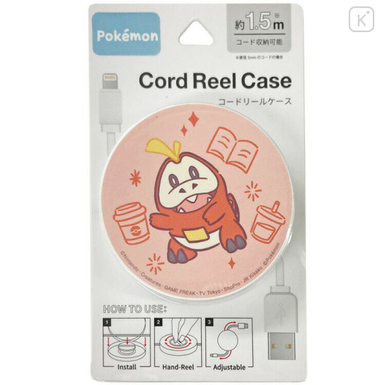 Japan Pokemon Cord Reel Case - Fuecoco - 1