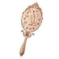 Japan Disney Store Hand Mirror & Stand - Rapunzel / Rose Gold Beauty Dresser - 1