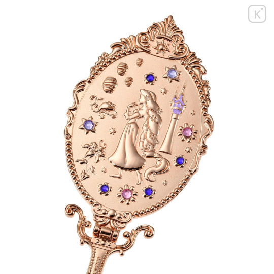 Japan Disney Store Hand Mirror & Stand - Rapunzel / Rose Gold Beauty Dresser - 4