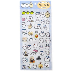 Japan Chiikawa Clear Seal Sticker - Friends / Hang Out Blue