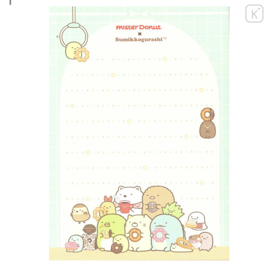 Japan San-X A6 Notepad - Sumikko Gurashi : Mister Donut B - 3