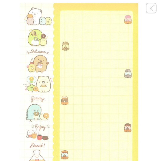 Japan San-X A6 Notepad - Sumikko Gurashi : Mister Donut B - 4