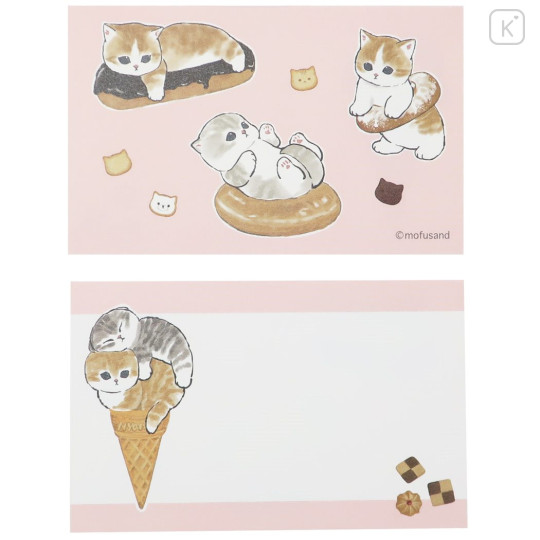 Japan Mofusand Mini Message Card - Cat / Sweets - 1