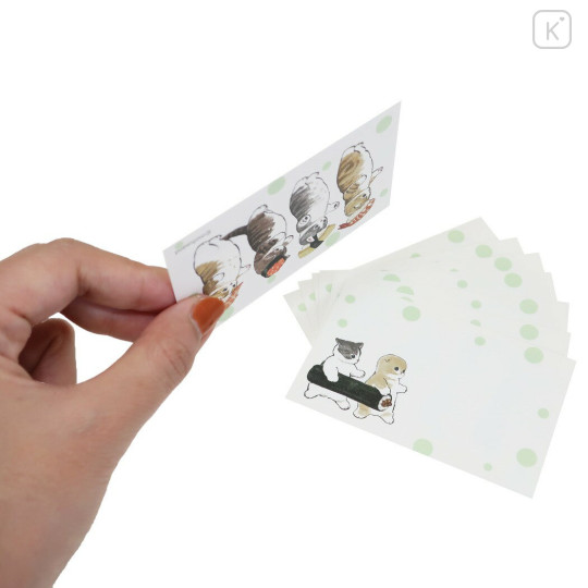 Japan Mofusand Mini Message Card - Cat / Sushi - 2