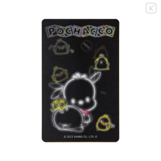 Japan Sanrio Lenticular Sticker - Pochacco / Neon - 1