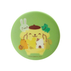 Japan Sanrio Lenticular Can Badge - Pompompurin / Big Brother