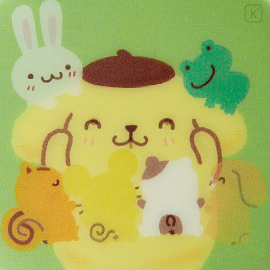 Japan Sanrio Lenticular Can Badge - Pompompurin / Big Brother - 2