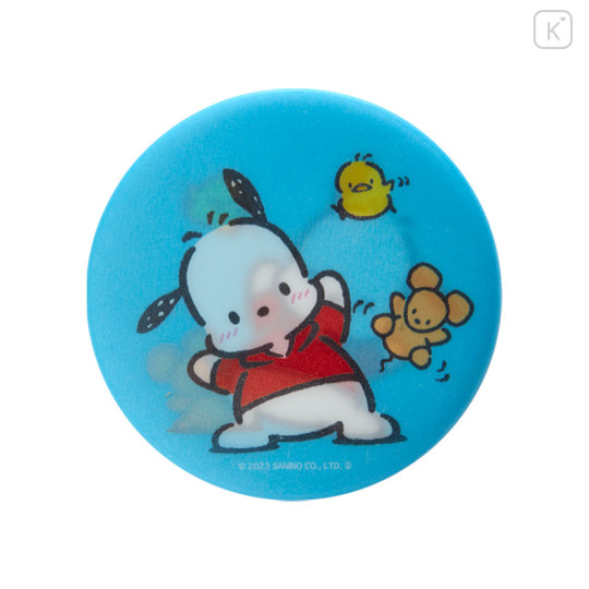 Japan Sanrio Lenticular Can Badge - Pochacco / Mini Exercises - 1