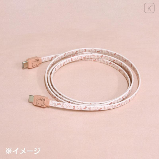 Japan Sanrio USB Type-C to Type-C Sync & Power Cable - Hello Kitty - 4