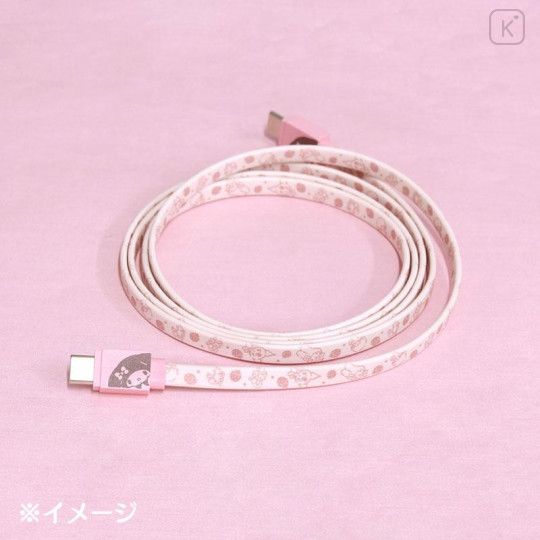 Japan Sanrio USB Type-C to Type-C Sync & Power Cable - My Melody - 4
