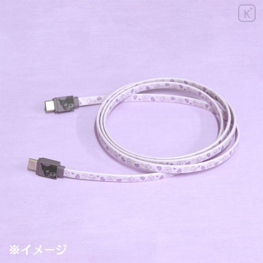 Japan Sanrio USB Type-C to Type-C Sync & Power Cable - Kuromi - 4
