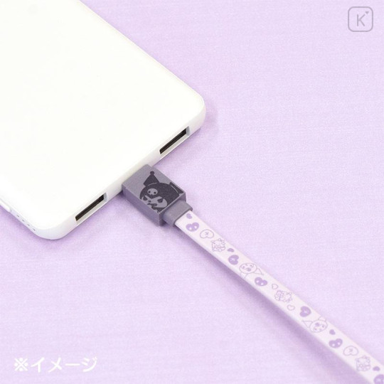 Japan Sanrio USB Type-C to Type-C Sync & Power Cable - Kuromi - 5