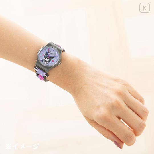 Japan Sanrio Original Rubber Watch - Kuromi - 5
