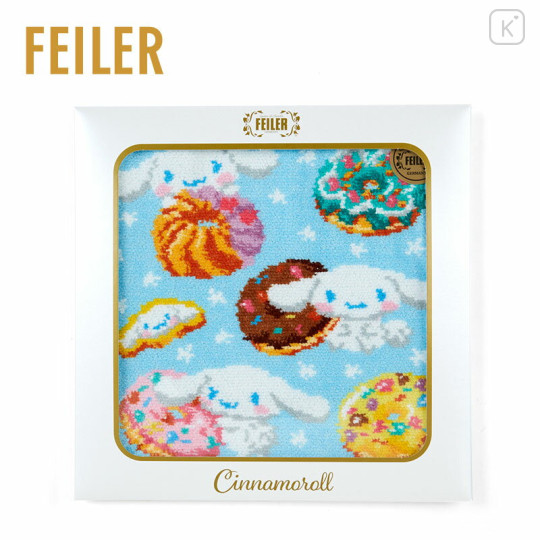 Japan Sanrio × Feiler Chenille Handkerchief - Cinnamoroll - 1