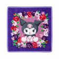 Japan Sanrio × Feiler Chenille Handkerchief - Kuromi - 2