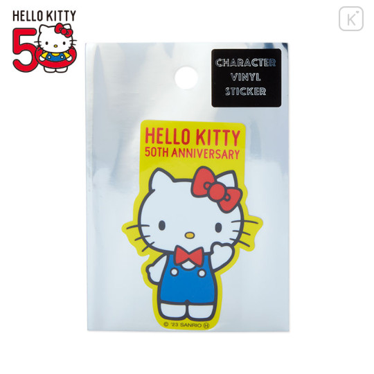 Japan Sanrio Die-cut Vinyl Sticker - Hello Kitty / Hello Kitty 50th Anniversary - 1
