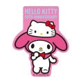 Japan Sanrio Die-cut Vinyl Sticker - My Melody / Hello Kitty 50th Anniversary - 2
