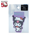 Japan Sanrio Die-cut Vinyl Sticker - Kuromi / Hello Kitty 50th Anniversary - 1