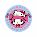 Japan Sanrio Vinyl Sticker - My Melody / Hello Kitty 50th Anniversary - 2