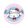 Japan Sanrio Vinyl Sticker - Cinnamoroll / Hello Kitty 50th Anniversary - 2