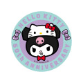 Japan Sanrio Vinyl Sticker - Kuromi / Hello Kitty 50th Anniversary - 2