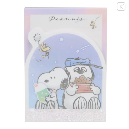 Japan Peanuts Mini Notepad - Snoopy / Nice Day With Friend - 1