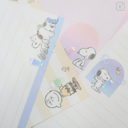 Japan Peanuts Volume Up Letter Set - Snoopy / Nice Day With Friends - 4