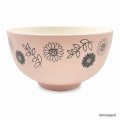 Japan Mofusand Ceramic Tea Bowl & Melamine Soup Bowl Set - Cat / Flower - 6