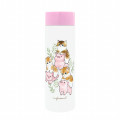 Japan Mofusand Mini Stainless Steel Water Bottle - Cat / Pig - 1