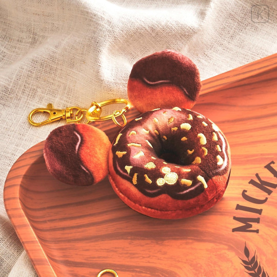 Japan Disney Store Plush Keychain - Mickey's Bakery : Donut - 1