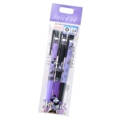 Japan Disney Store Juice Up Gel Pen 3pcs Set - Minne Mouse / Black & Purple