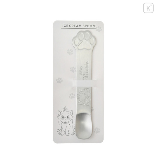 Japan Disney Store Ice Cream Spoon - Marie Cat / Paw - 1