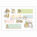 Japan Mofusand × Irodo Easy Rub Cloth Sticker - Cat / Rabbit - 6
