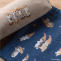 Japan Mofusand × Irodo Easy Rub Cloth Sticker - Cat / Burger - 3