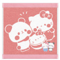 Japan Sanrio × Mochimochi Panda Jacquard Embroidered Towel Handkerchief - Hello Kitty - 1