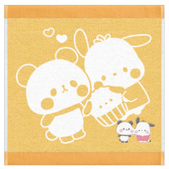 Japan Sanrio × Mochimochi Panda Jacquard Embroidered Towel Handkerchief - Pochacco