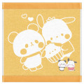 Japan Sanrio × Mochimochi Panda Jacquard Embroidered Towel Handkerchief - Pochacco - 1